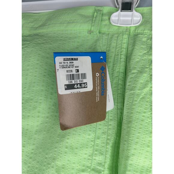 Columbia PFG Omnishade Skort Size Medium Eagle Eye Green Zip Outdoor Hiking NWT - Picture 6 of 9